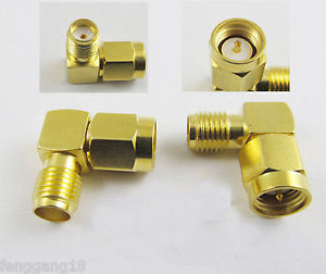 SMA Male To Female Adapter Right Angle 90 Degree 1pc